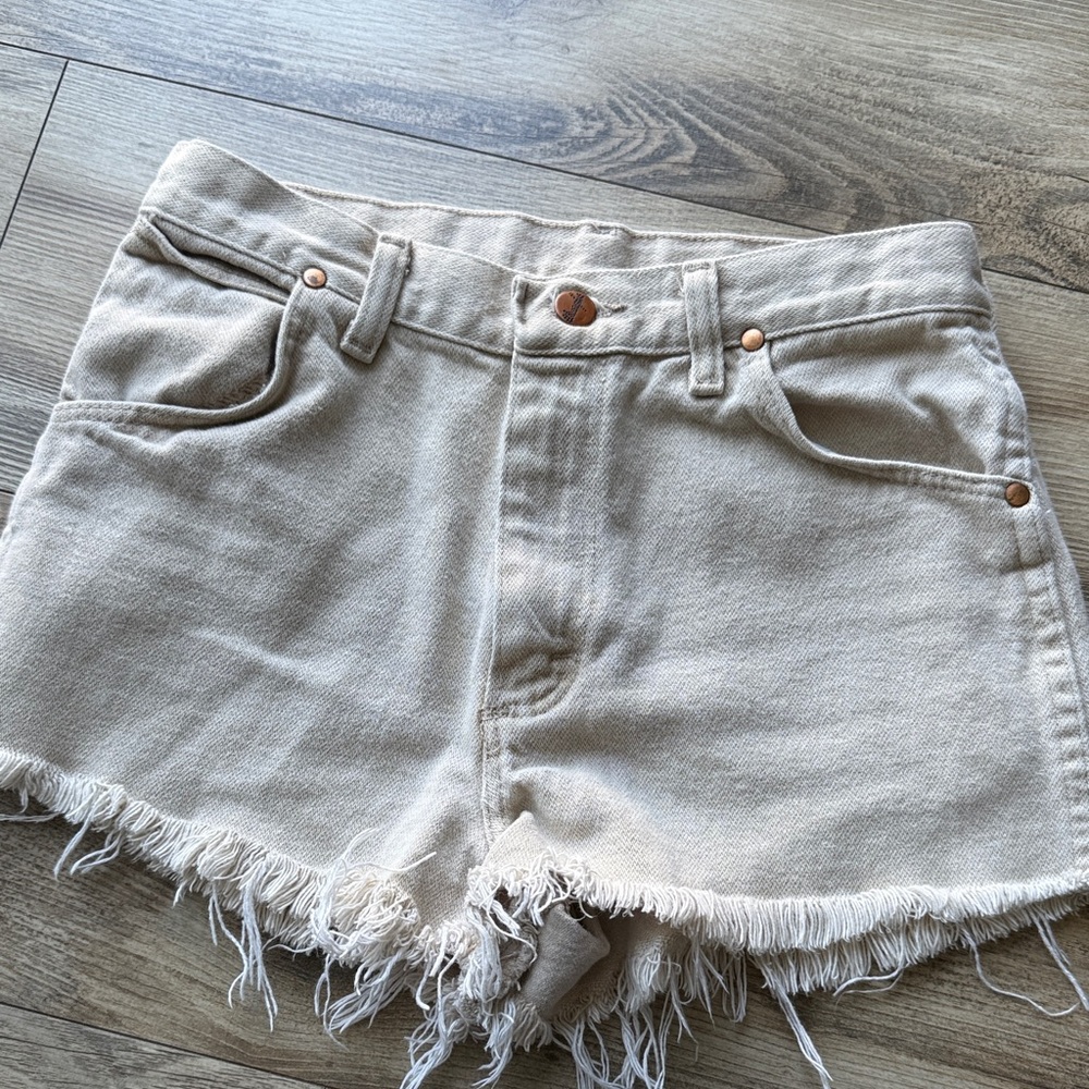 Stylish Tan Women's Denim Shorts